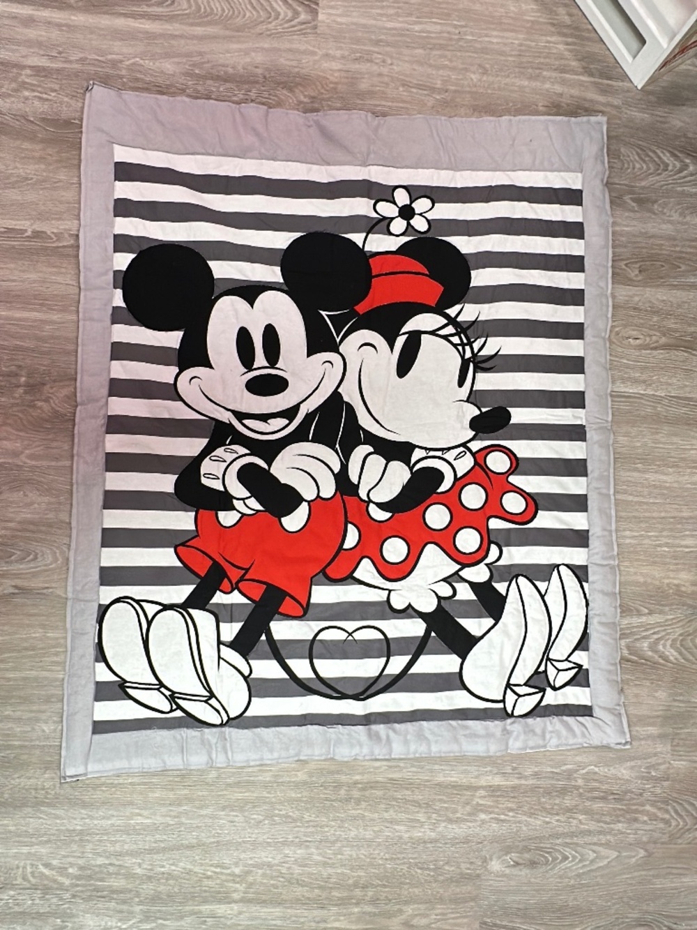 Mickey and Minnie Mouse Disney Crib Comforter